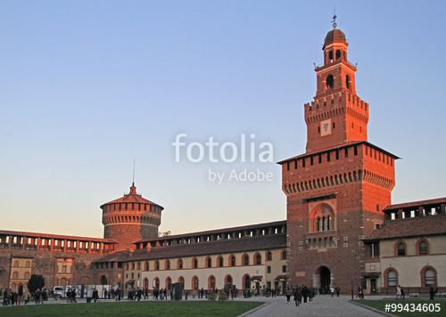 Sforza Castle in Milan, Italy