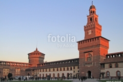 Sforza Castle in Milan, Italy